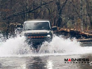 Ford Bronco Front Bumper - Steel Bender - Textured Black - Havoc 